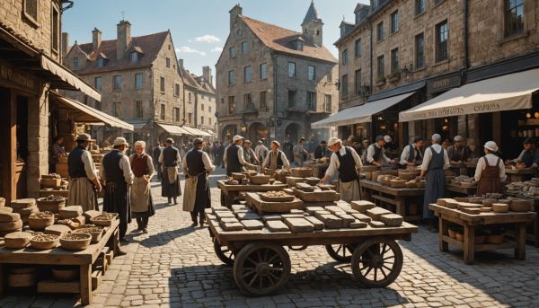 Marché de la pierre et transactions locales